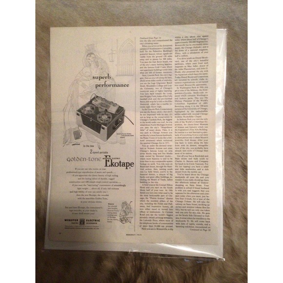 1954 Oldsmobile Rocket Teal White Vintage Automobile Car Magazine Ad - Picture 6 of 6